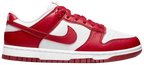 Dunk low white gym red